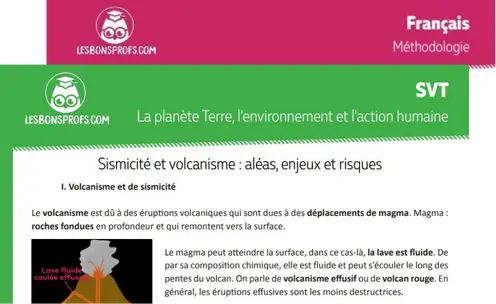 Fiches de cours et de méthode téléchargeables