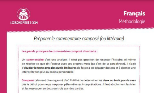 Fiches de cours téléchargeables